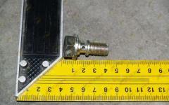 Болт штуцера l=40, М12 CDM843/855 408101