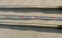 Стремянка рессоры задней с гайками l=600 М26 HOWO AZ9725520345