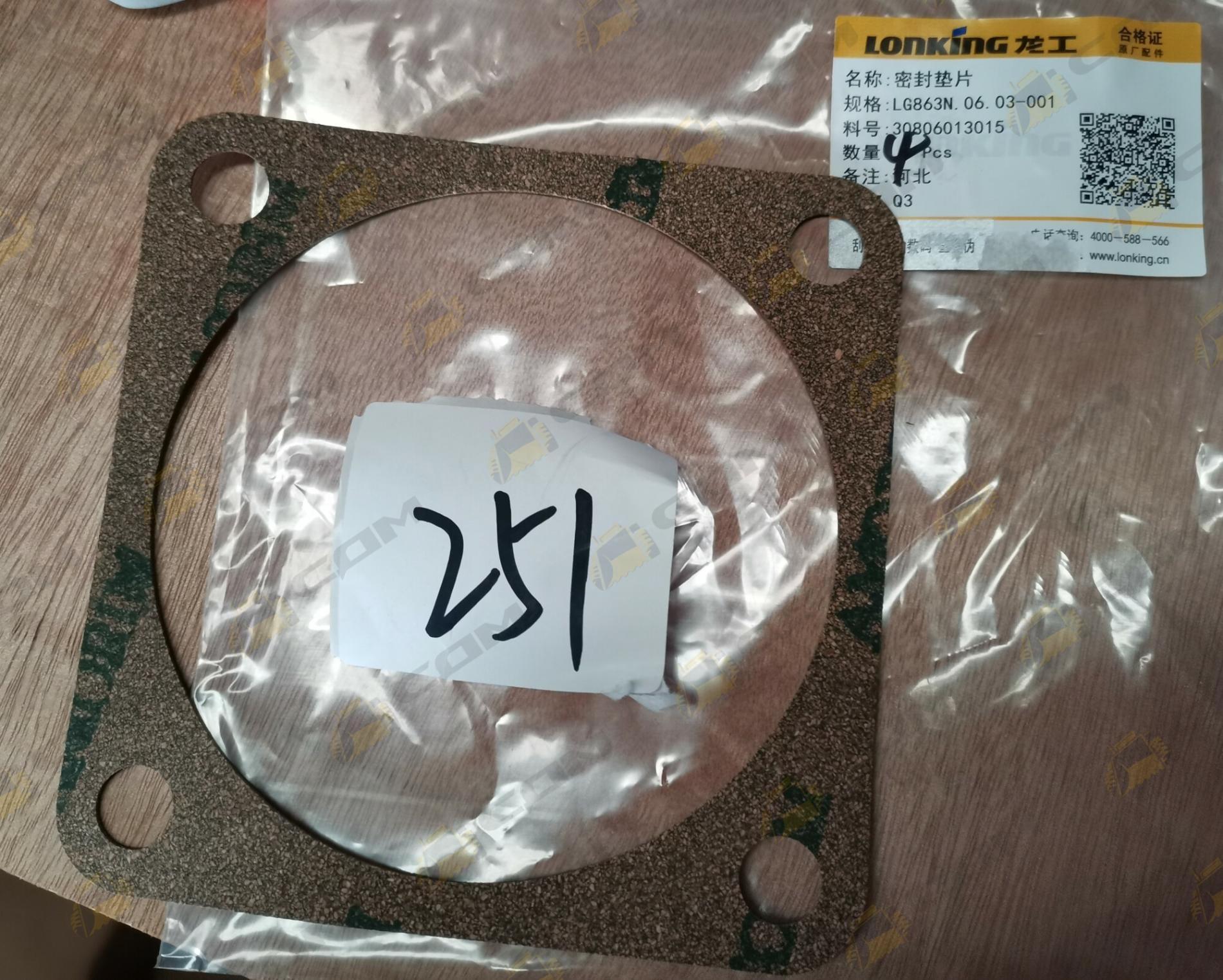 Прокладка рулевого насоса LG863N 30806013015