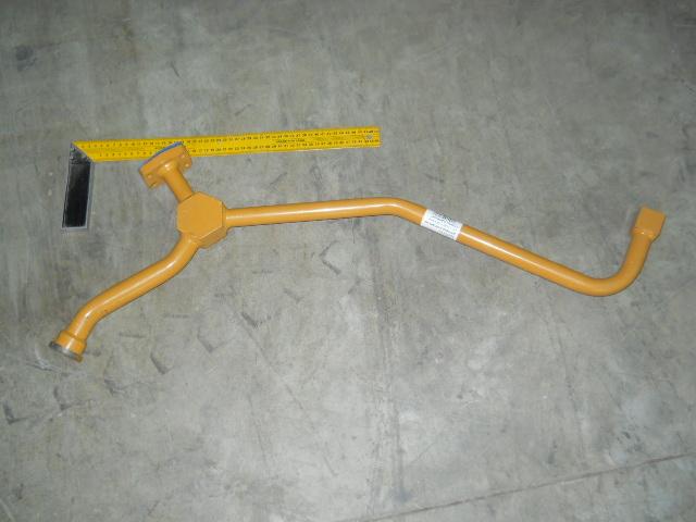 Трубка от распред.клапана на цилиндр подъема стрелы (тройник) CDM855 LG853.07.12