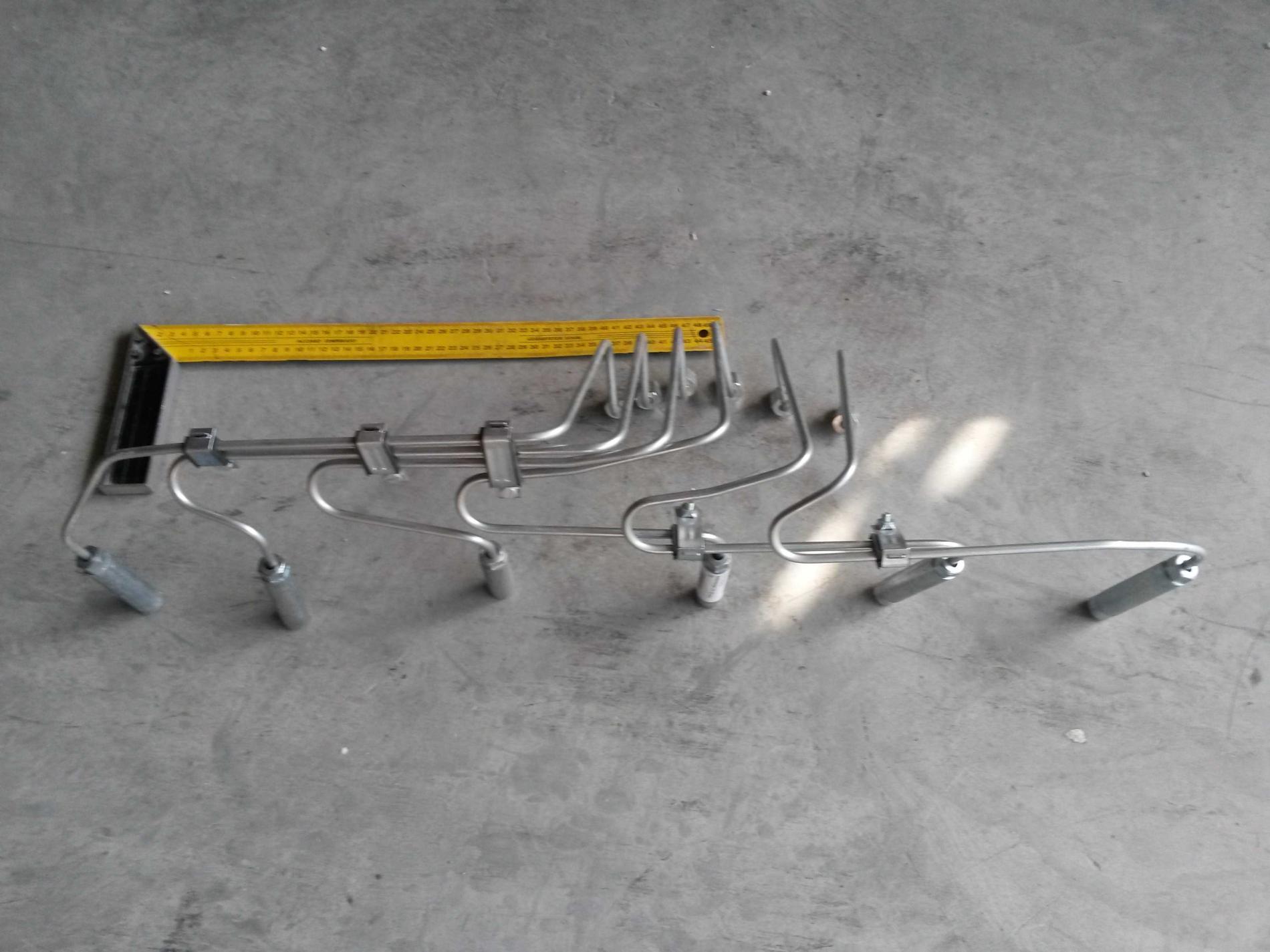 Трубка топливная высокого давления на переходной тнвд (евро 3 на евро 2) компл 6 шт. VG1557080036